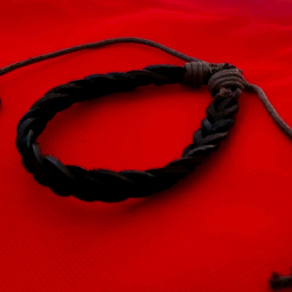 Genuine Leather Bracelet #4 Handmade - Picture 5 of 7